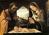 Lorenzo Costa Nativity painting